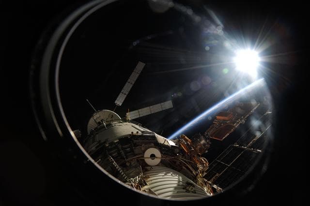 NASA image: ESA Albert Einstein ATV-4 during approach