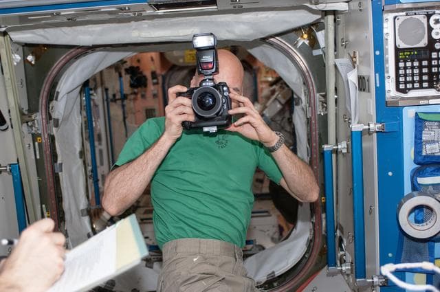 NASA image: Cassidy and Parmitano in U.S. Laboratory