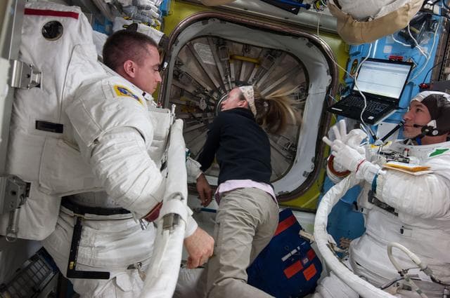 NASA image: USOS Extravehicular Activity (EVA) #22 Preparations