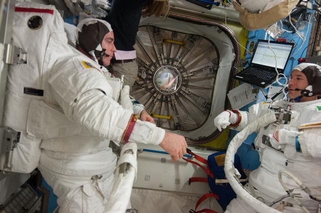 NASA image: USOS Extravehicular Activity (EVA) #22 Preparations