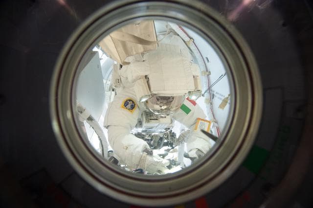 NASA image: Photos taken inside ISS during EVA day