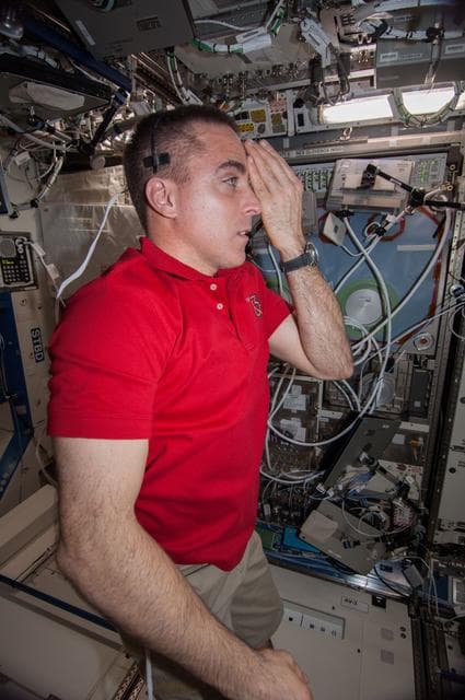 NASA image: Cassidy eye exam