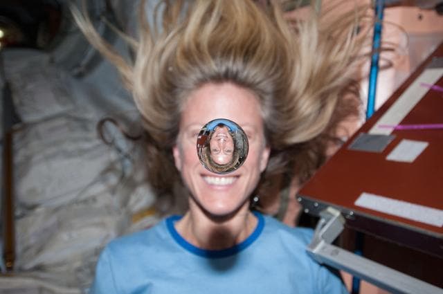NASA image: Faces in water bubbles