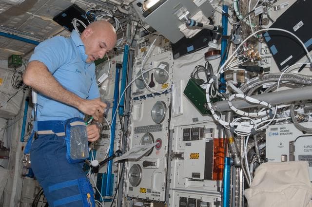 NASA image: Biolab Microscope Installation