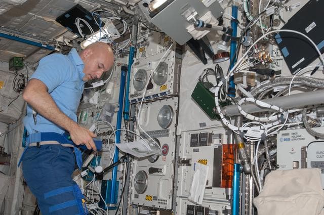 NASA image: Biolab Microscope Installation