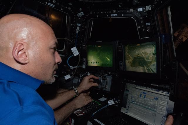 NASA image: Crew participates in onboard training activity