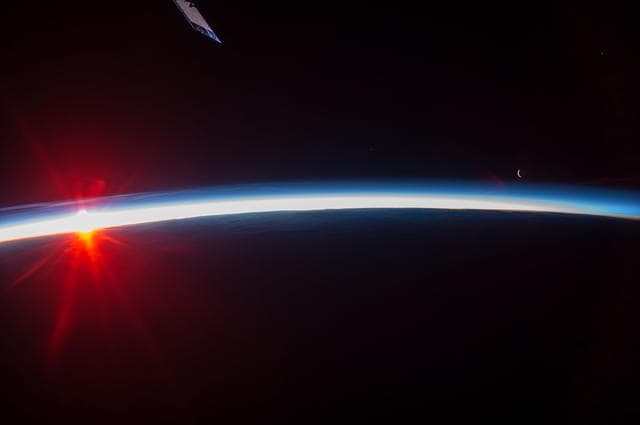 NASA image: sunset
