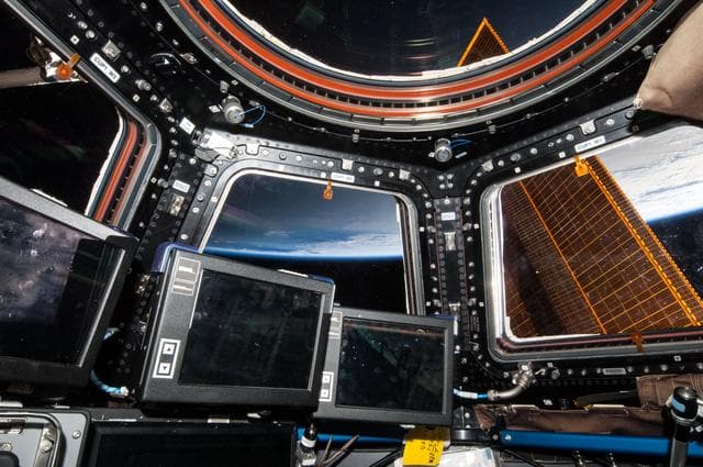 NASA image: Cupola robotics workstation