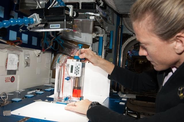 NASA image: Capillary Flow Experiment in Node 2