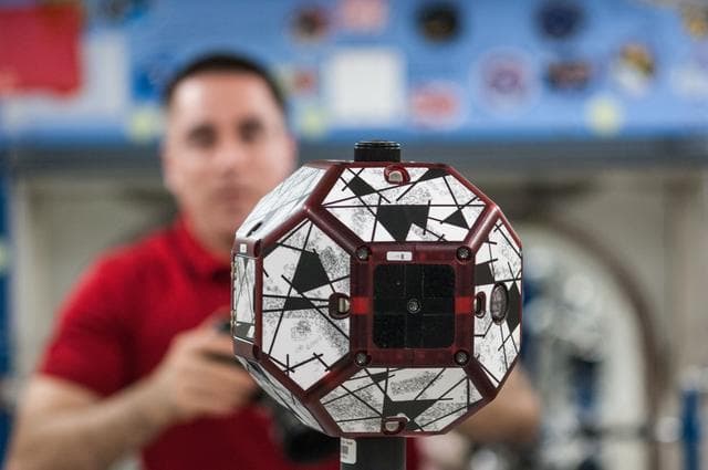 NASA image: SPHERES competiton day
