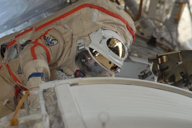 NASA image: Russian EVA 34 pictures from MRM2.