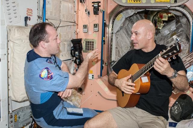 NASA image: Parmitano and Misurkin in Node 1