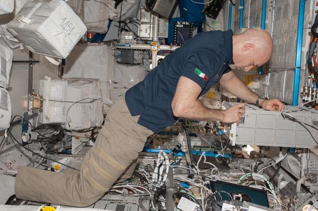 NASA image: Parmitano in Node 2