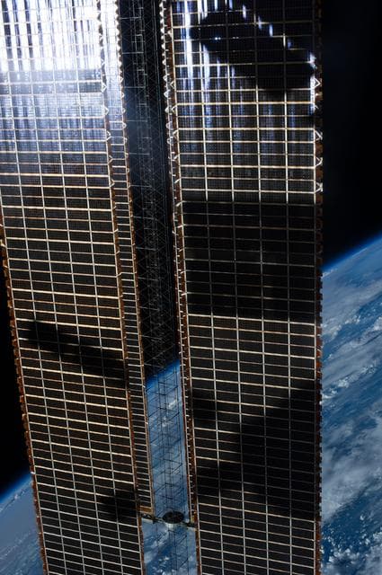 NASA image: Solar Array and Earth Observation