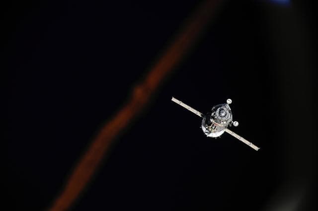 NASA image: Soyuz TMA-08M spacecraft departure