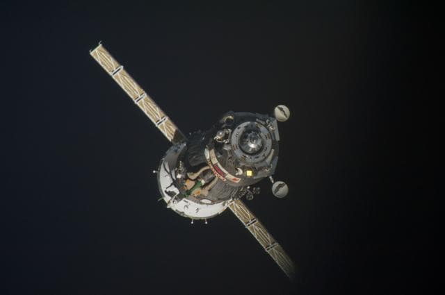 NASA image: Soyuz TMA-08M spacecraft departure