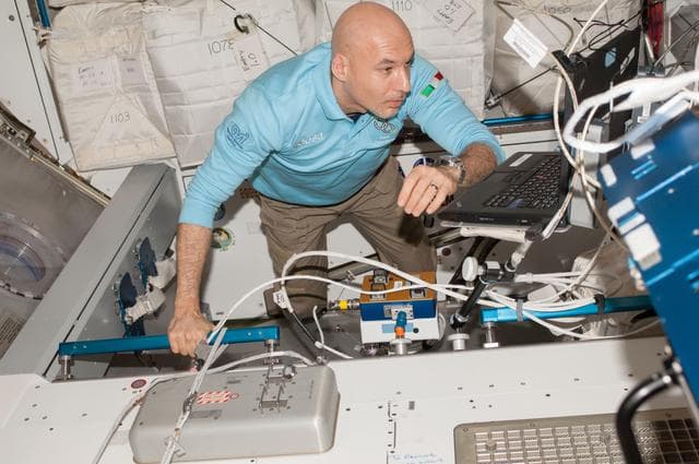 NASA image: Parmitano in Node 2