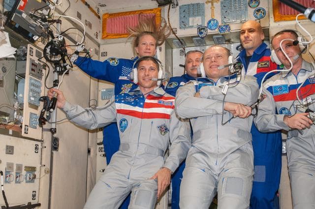 NASA image: Soyuz TMA-10M spacecraft hatch opening