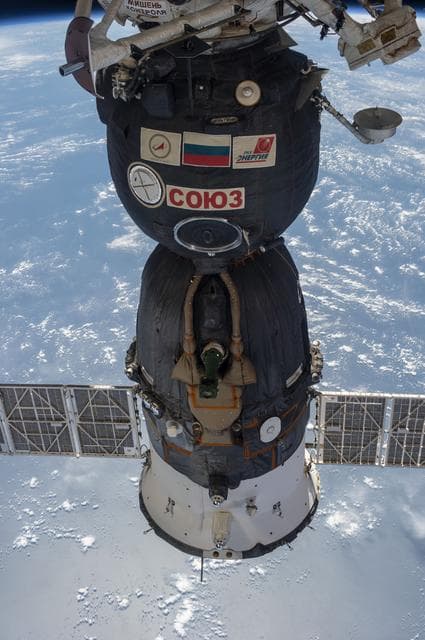 NASA image: View of Soyuz taken during the Expedition 37 mission