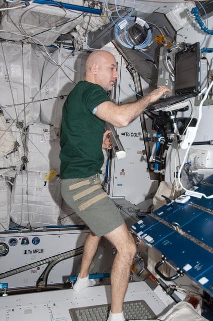 NASA image: Parmitano in Node 2 module