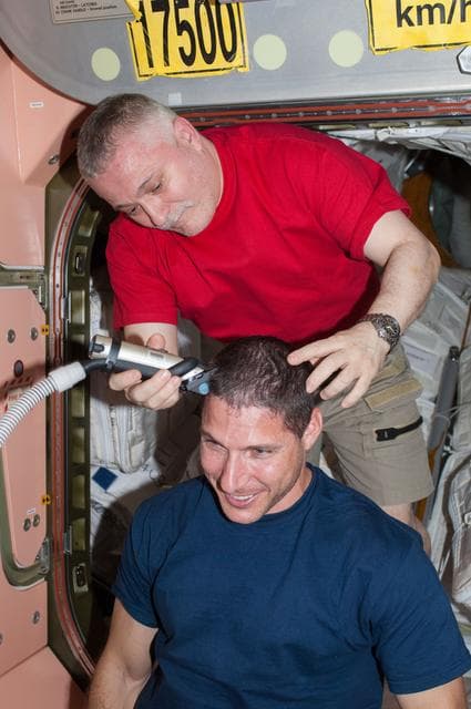 NASA image: Haircut for Hopkins