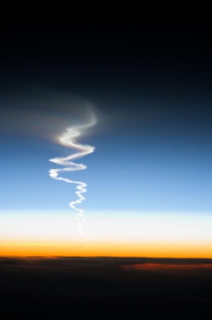 NASA image: Test launch of a Topol/SS-25 missile