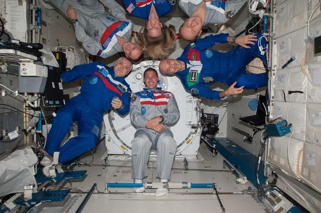 NASA image: Expedition 37 inflight crew portrait