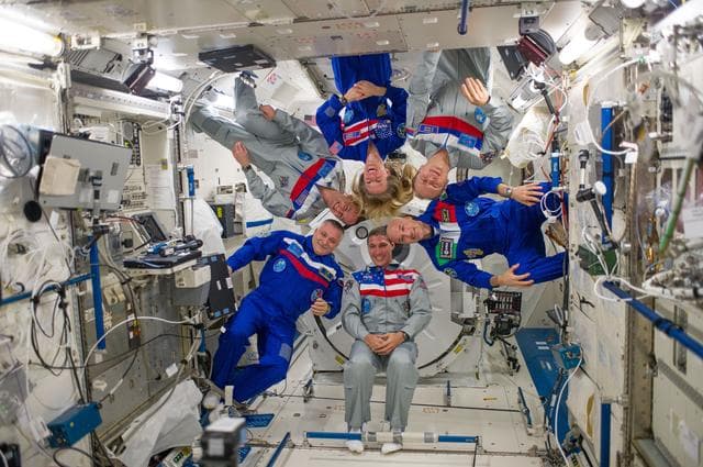 NASA image: Expedition 37 inflight crew portrait