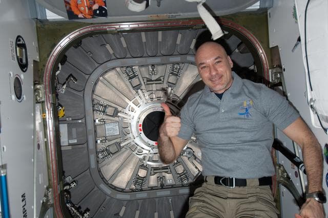 NASA image: Prepping Orbital Sciences? Cygnus commercial cargo spacecraft for undock