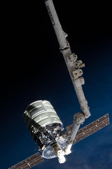 Cygnus release by Canadarm2.