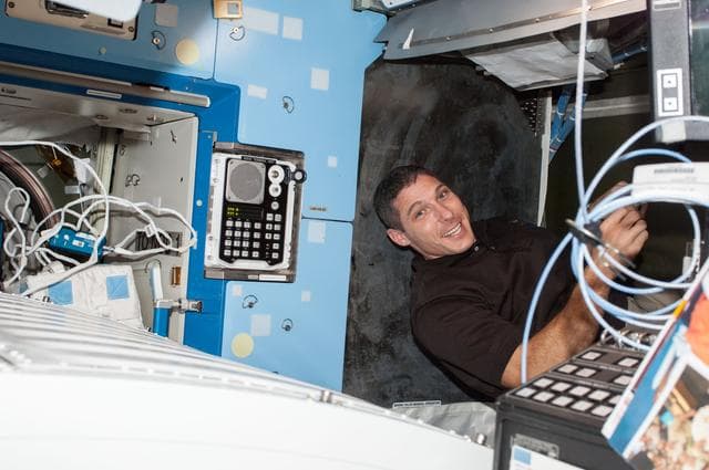 NASA image: Common Cabin Air Assembly (CCAA) Water Separator R&R