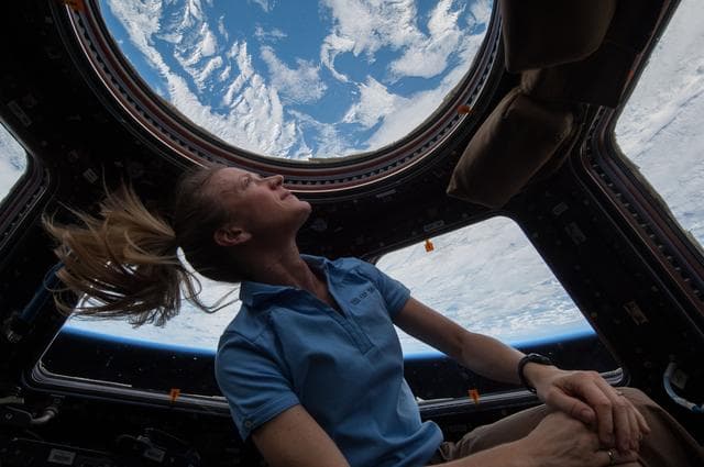NASA image: Nyberg in Cupola