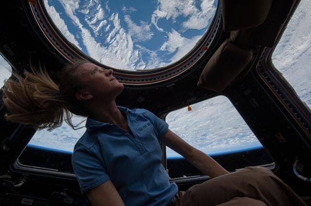 NASA image: Nyberg in Cupola
