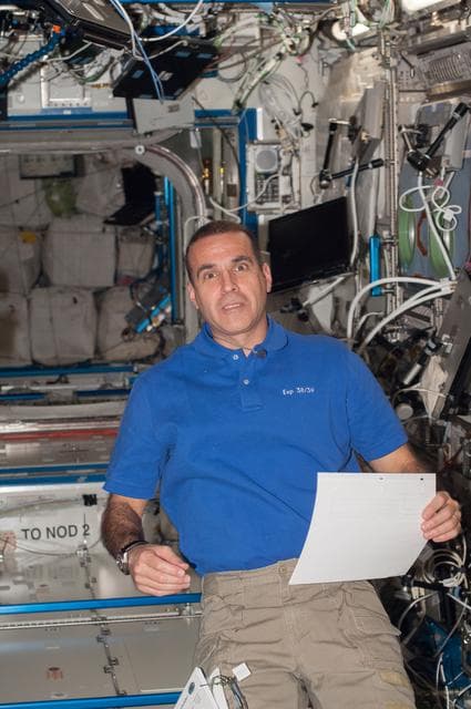 NASA image: Mastracchio in U.S. Laboratory
