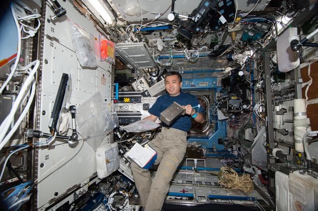NASA image: Wakata in U.S. Laboratory