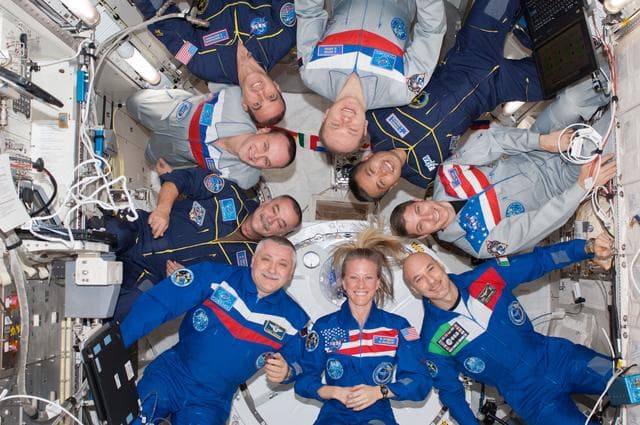 NASA image: Expedition 37 / 38 crew on-orbit portrait