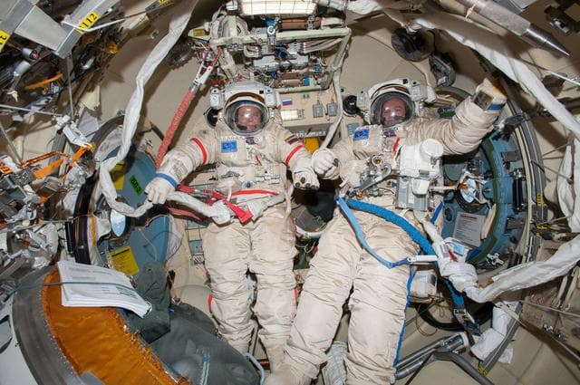 NASA image: Preparations for Russian Extravehicular Activity (EVA) #36.