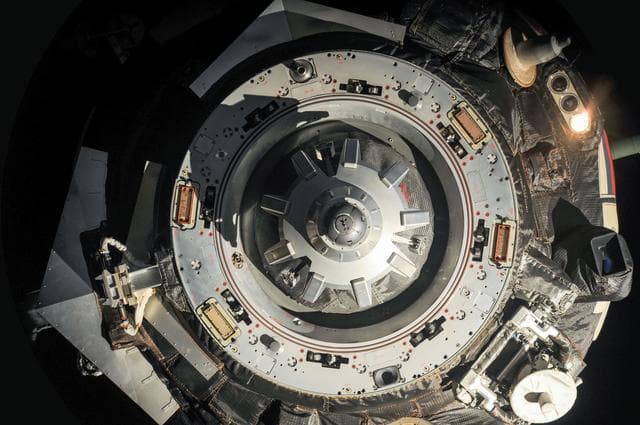 NASA image: Soyuz 35S undocks from the ISS