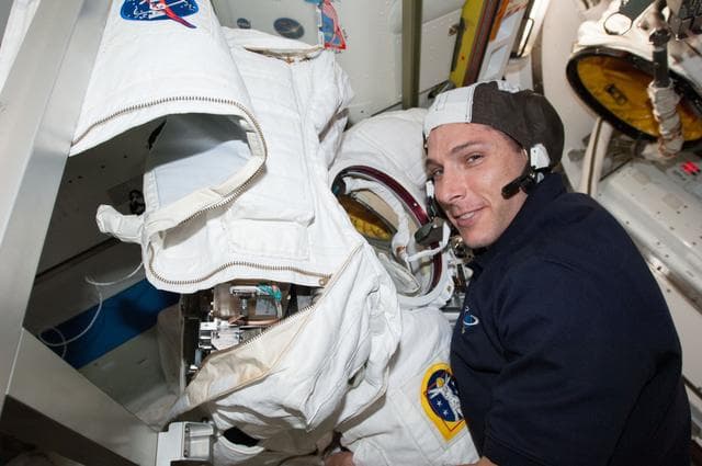 NASA image: Hopkins working on EMU in the A/L