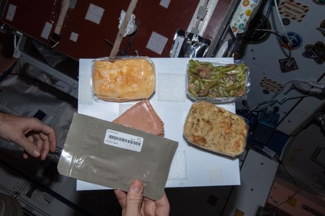 NASA image: Thanksgiving Meal