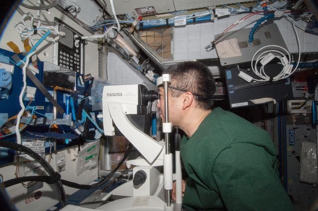 NASA image: OH OCT Test and Fundoscope Examination Experiment