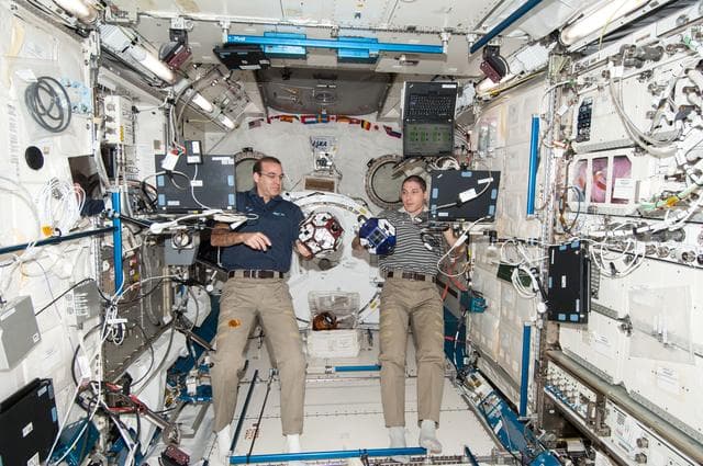 NASA image: SPHERES Zero Robotics Test Session