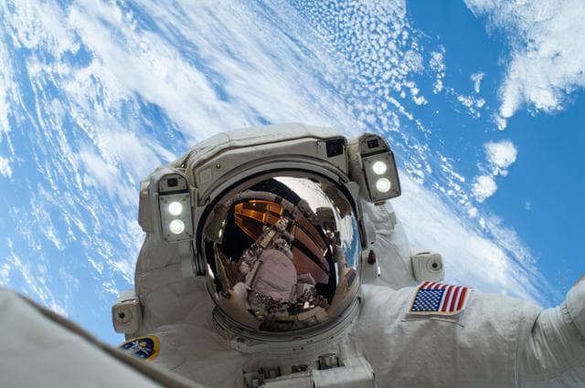 NASA image: Hopkins during EVA 25