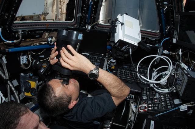 NASA image: Cygnus Operations in the Cupola