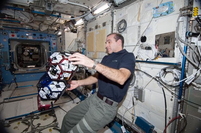 NASA image: Mastracchio during SPHERES Vertigo Experiment