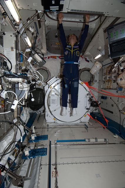 NASA image: Wakata during In-Flight Event