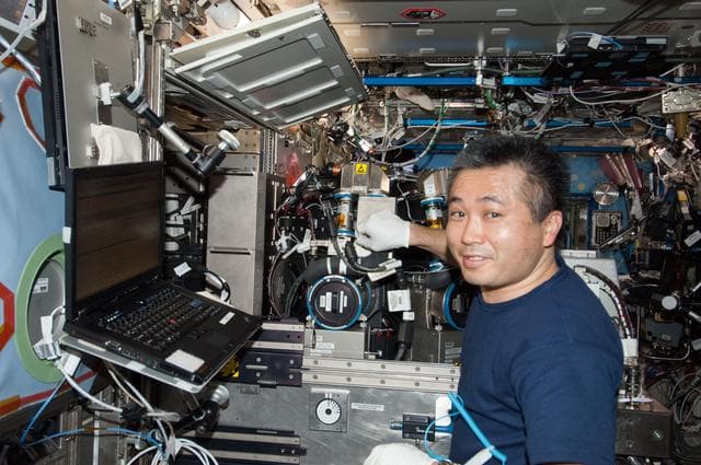 NASA image: Wakata working on the CIR
