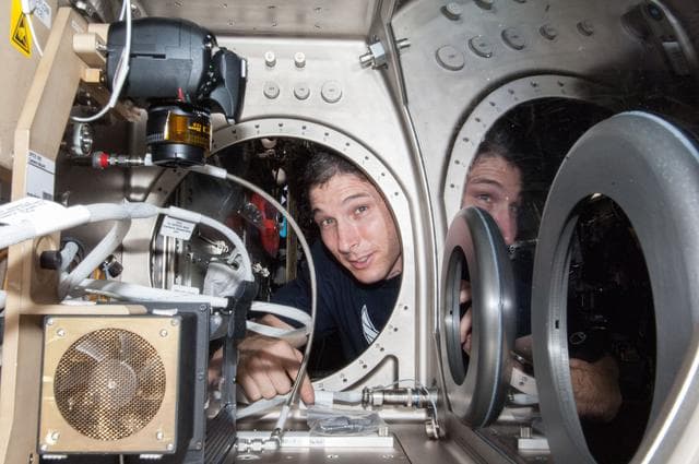 NASA image: Hopkins during BASS II Setup