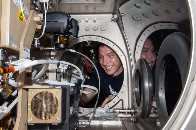 NASA image: Hopkins during BASS II Setup