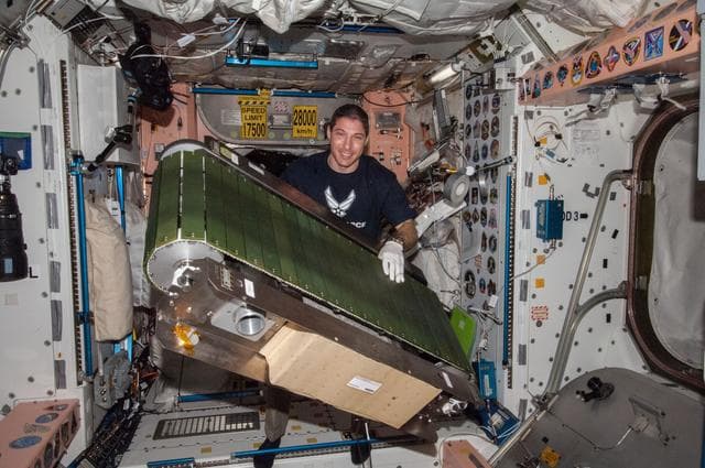 NASA image: Hopkins works on T2 COLBERT